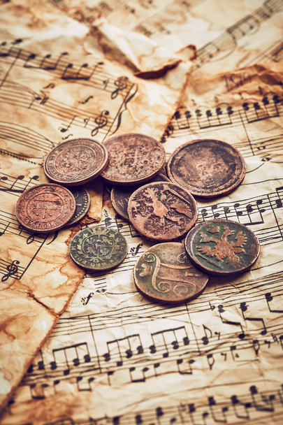 старовинні монети
 - Фото, зображення