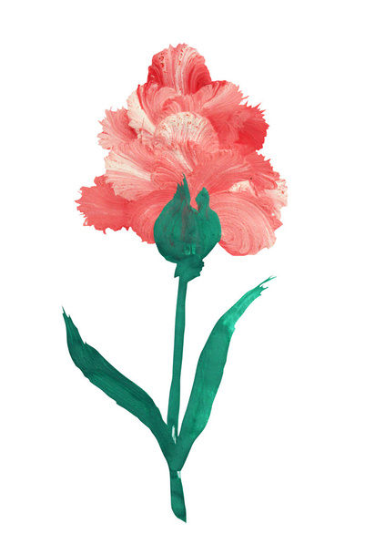 oil painted flower - Foto, afbeelding