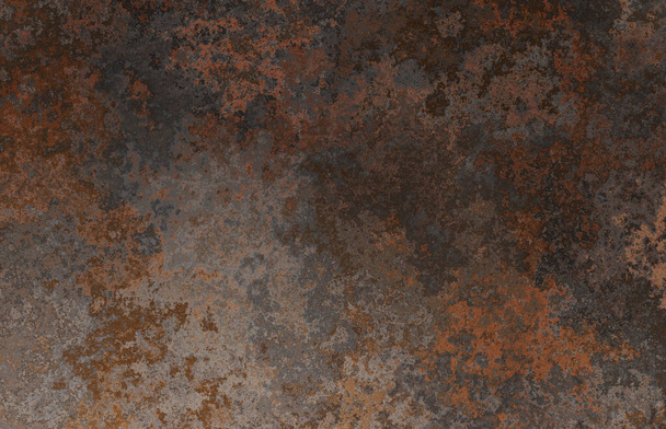 rusty metal texture with scratches and cracks - Фото, изображение