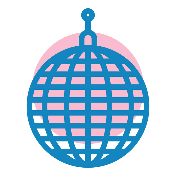 disco ball icon vector illustration - Vector, Image