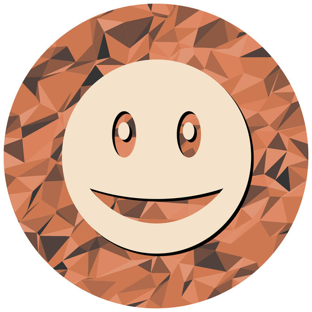 gelukkig gezicht emoticon icoon. cartoon van glimlachende glimlach vector pictogrammen voor web - Vector, afbeelding