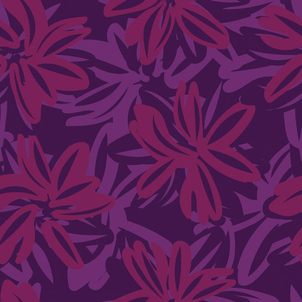 Floral seamless pattern background for fashion textiles, graphics, backgrounds and crafts - Vector, Image