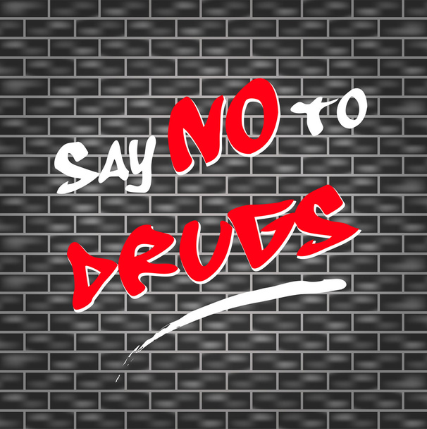 Decir no a las drogas
 - Vector, Imagen