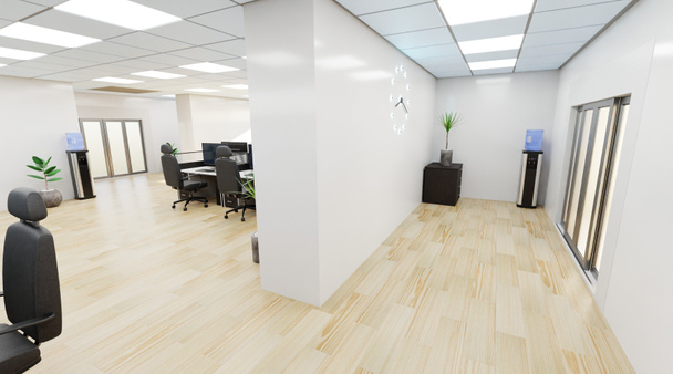 Render 3D realistico di interni per ufficio - Foto, immagini