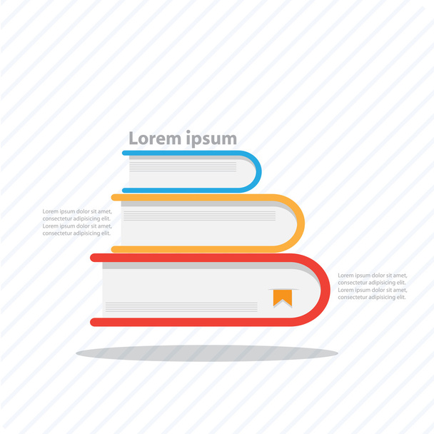 Colorful vector design for workflow layout - Vector, Imagen