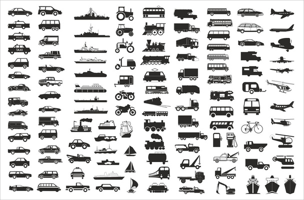 Vektor-Sammlung verschiedener Fahrzeuge - Vektor, Bild