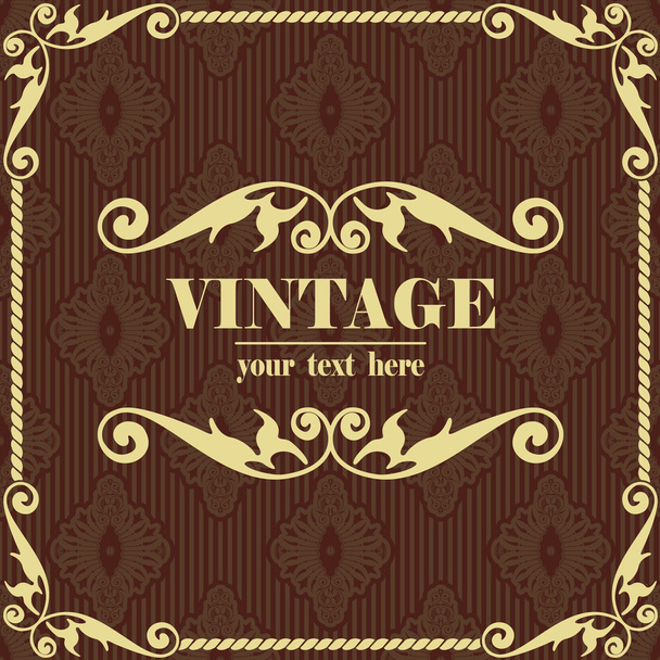 Brown vintage background - Vector, Image