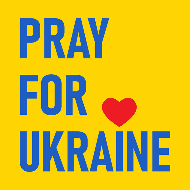 Pray for Ukraine concept banner. - Вектор,изображение