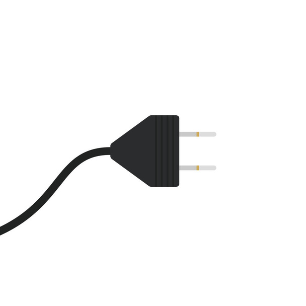 Power plug vector. Power plug icon vector. electric plug symbol vector illustration. - Vector, Image