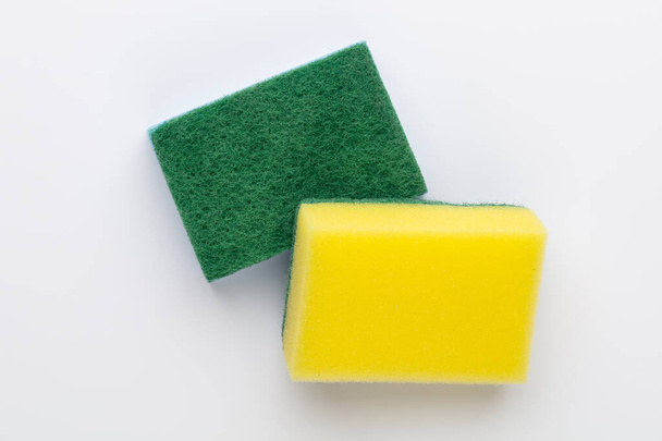 Sponges isolated on white background. - Фото, изображение