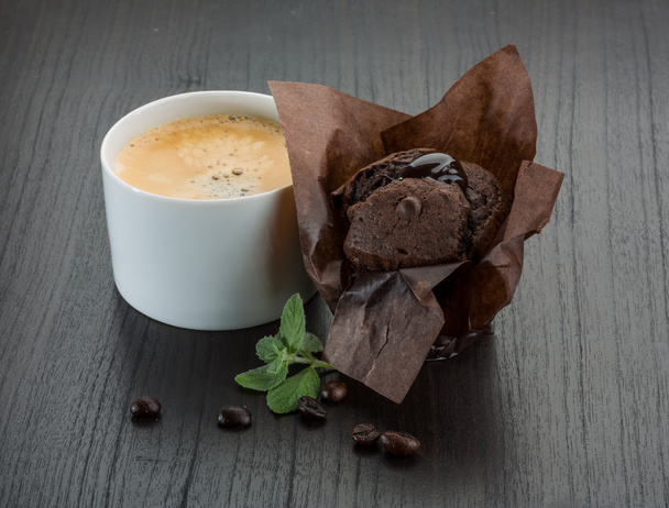 kawa z muffin - Zdjęcie, obraz