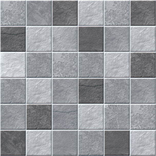 kamienna mozaika z kolorowym marmurem do łazienek i basenów | Ceramiczne płytki Gray - Zdjęcie, obraz