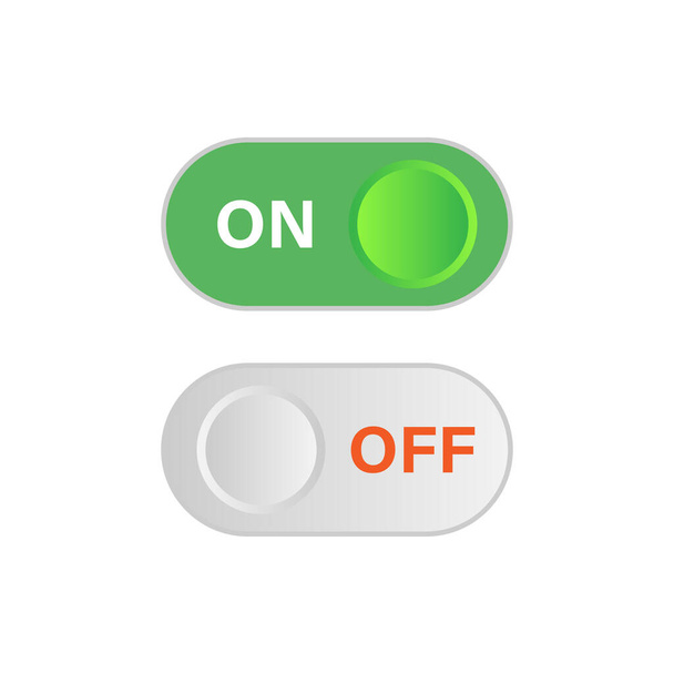 Power on off icon sign button vector design - Vector, Imagen