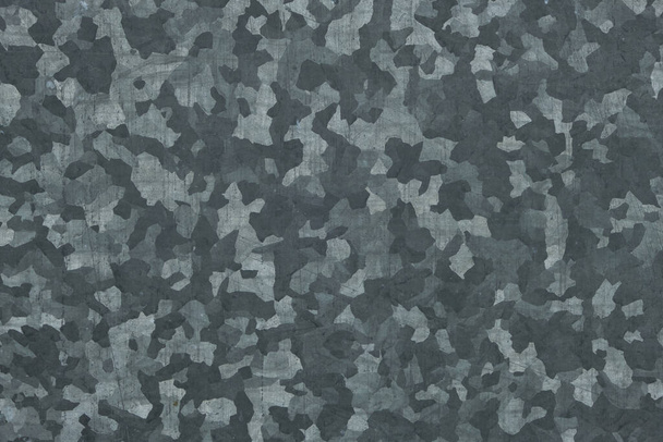 Abstract background and texture of galvanized metal, camouflage - Photo, image
