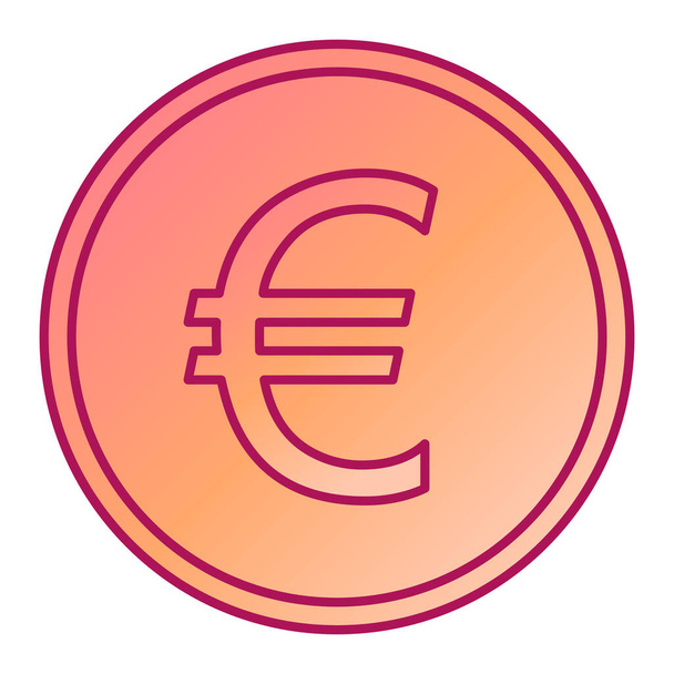 euro jel ikon körben elszigetelt fehér háttér vektor illusztráció - Vektor, kép