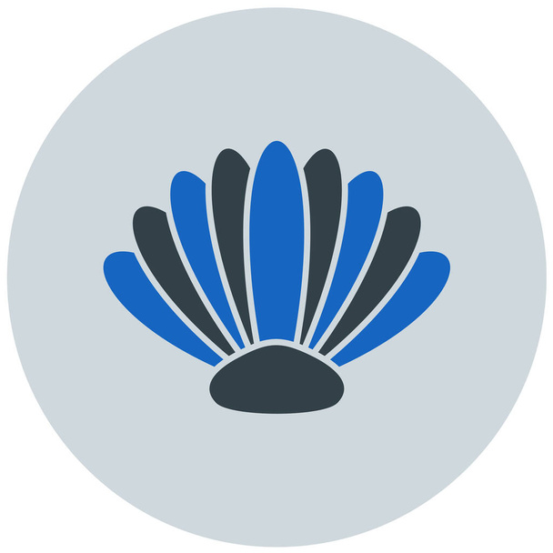 illustrazione vettoriale icona conchiglia marina
 - Vettoriali, immagini