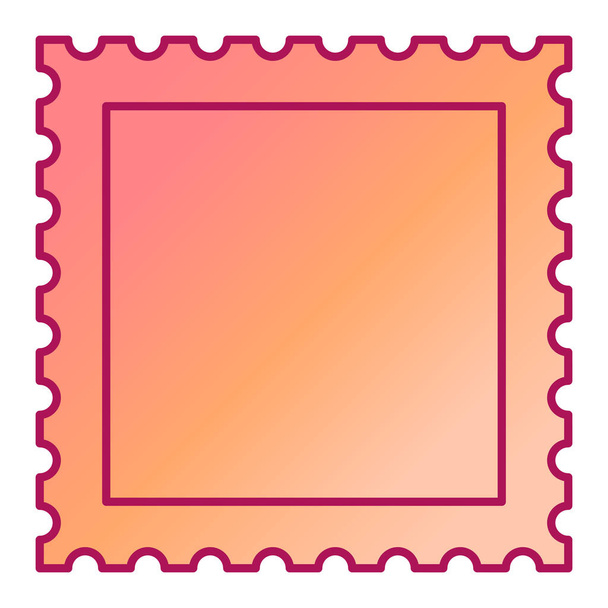 Briefmarkenrahmen. Vektorillustration - Vektor, Bild