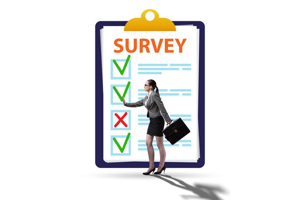 Survey questionnaire with the tick boxes - Photo, Image