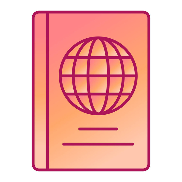 passport with a flag of the world. - Vector, Image