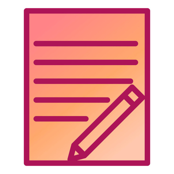 document. web icon simple illustration - Vektör, Görsel