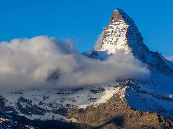 Kora reggeli Matterhorn - Fotó, kép