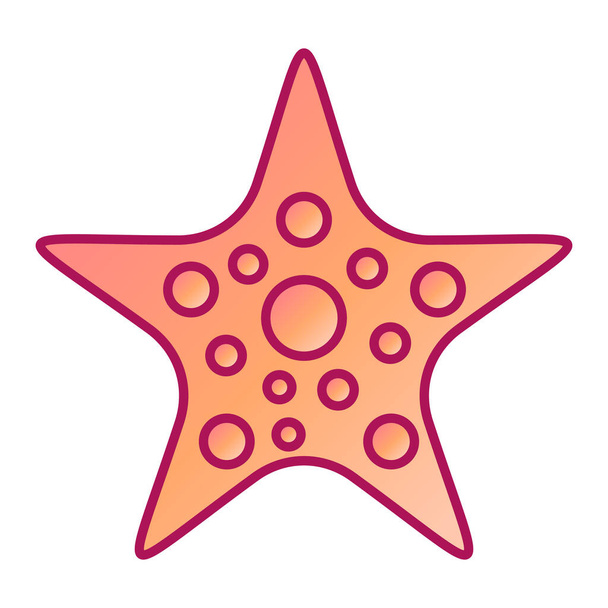 deniz yıldızı ikonu vektör çizimi - Vektör, Görsel