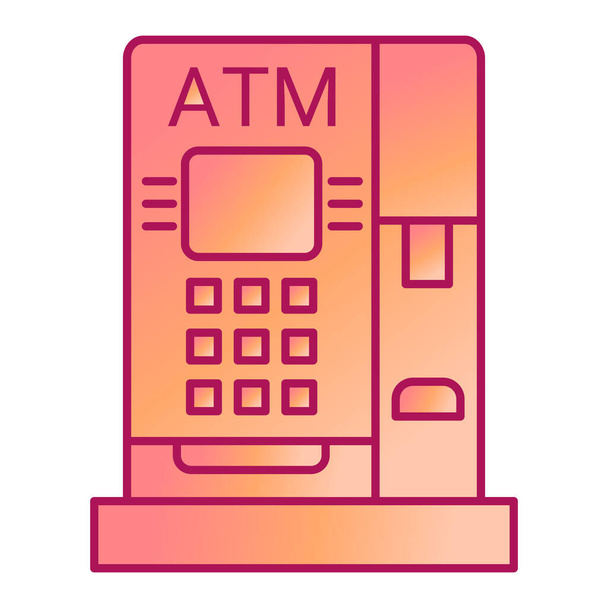 значок банкомата. простая иллюстрация векторных значков кредитных карт для Интернета - Вектор,изображение