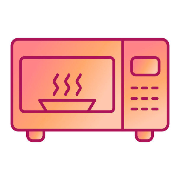 Cute Microwave Icon, Stock vector
