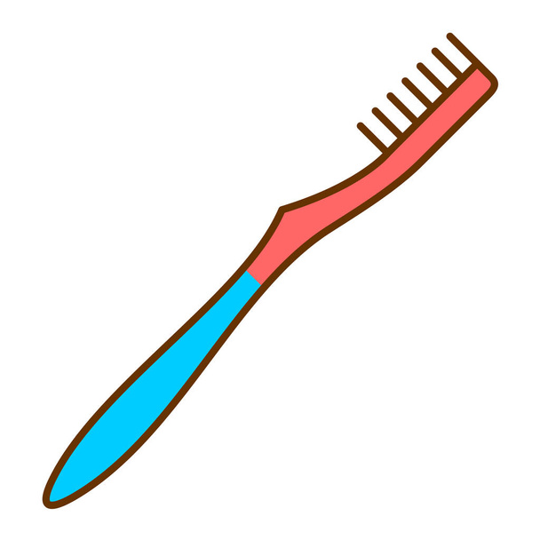 toothbrush icon. flat illustration of tooth brush vector icons for web design - Vettoriali, immagini