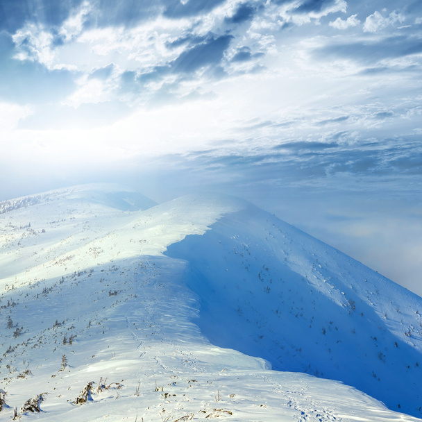 Winter mountain scene - Foto, immagini