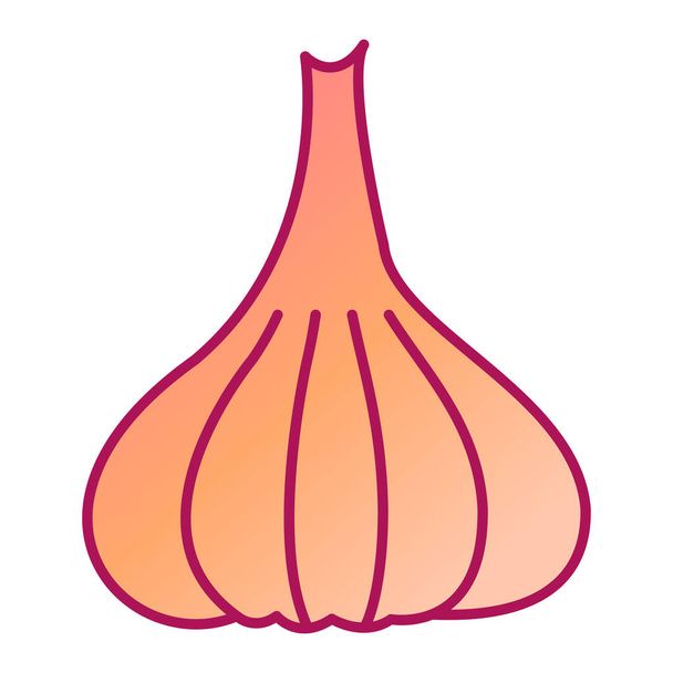 icona dell'aglio. illustrazione piatta di icone vettoriali cipolla per web - Vettoriali, immagini