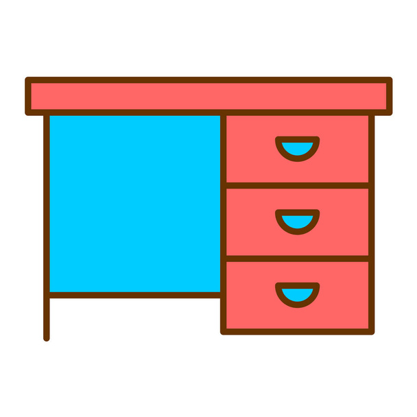 drawer icon vector illustration - Vector, Image
