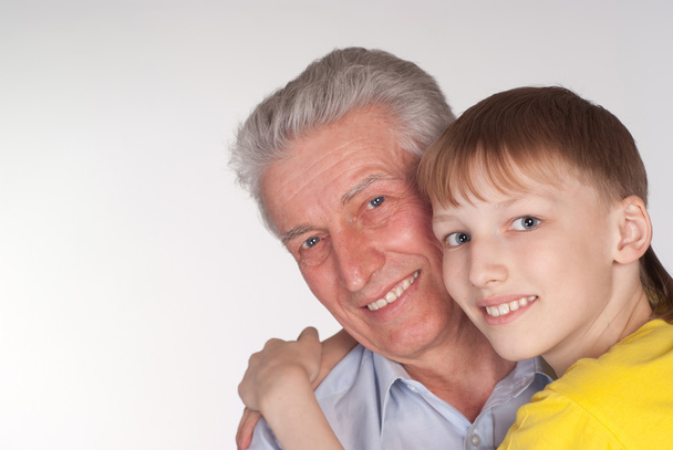 Grandfather and grandson - Φωτογραφία, εικόνα