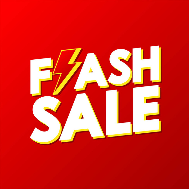 Flash sale banner design. Flash sale poster. - Vektor, obrázek