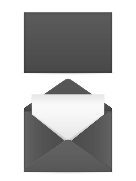 Envelope set on a white background. Vector illustration. - Vektor, obrázek