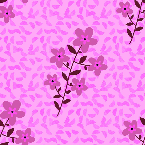 Floral seamless flower pattern for fabrics and textiles and packaging and gifts and cards and linens and kids. High quality photo - Fotoğraf, Görsel