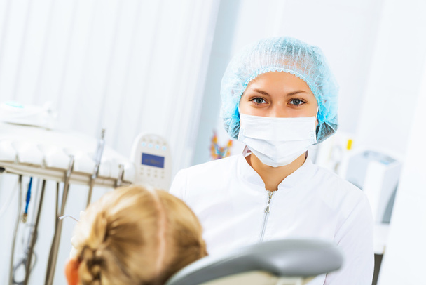 Dentist inspecting patient - Fotó, kép