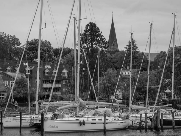 the city of Eckernfoerde at the baltic sea - 写真・画像