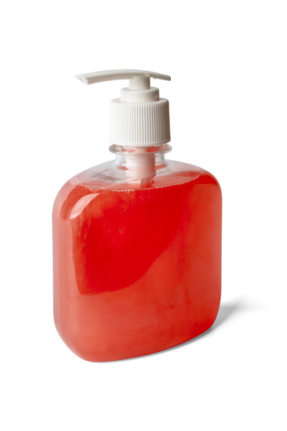 Bottle of pearl - reddish liquid soap - Foto, Imagem