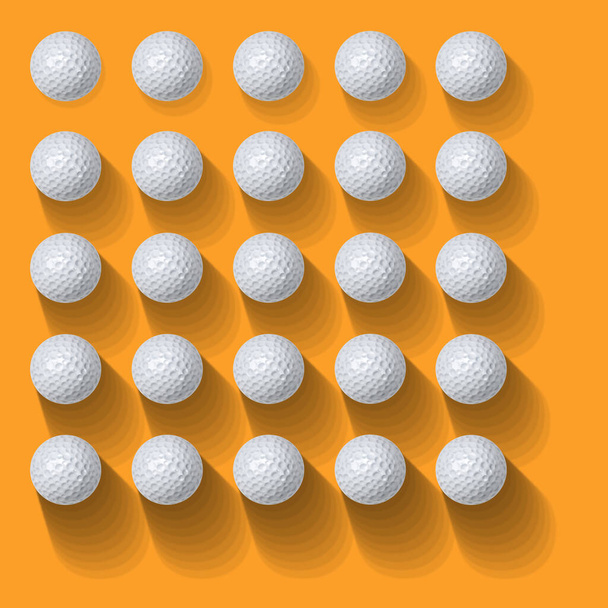 Varias bolas de golf. Fondo abstracto y colorido - Foto, Imagen