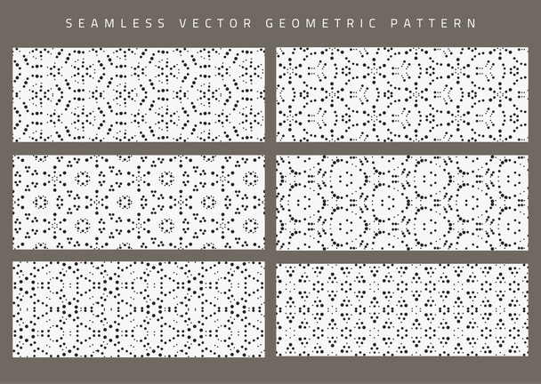Vector set van acht naadloze patronen. - Vector, afbeelding