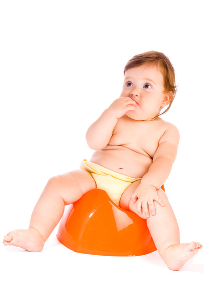 Baby on potty - Photo, Image
