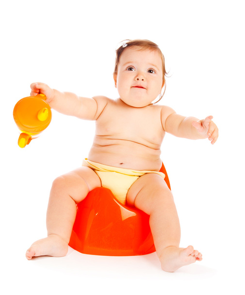 Baby on potty - Foto, Imagem