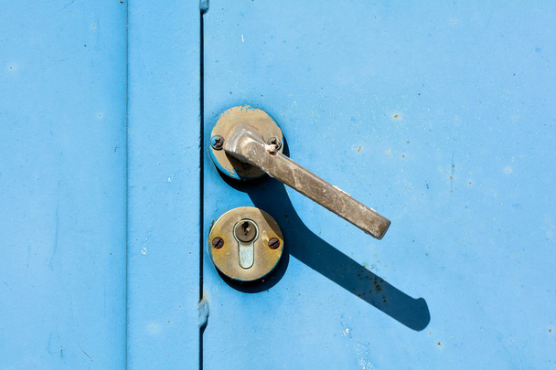 blaue Tür - Foto, Bild