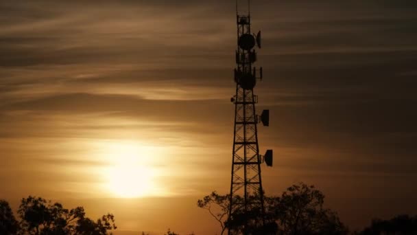 Radio Tower with sky background. - Footage, Video
