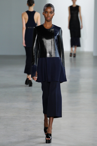 Model Tami Williams walk the runway at the Calvin Klein Collection fashion show - Фото, зображення