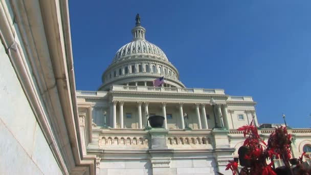 Edificio del Capitolio de Estados Unidos en Washington DC - Metraje, vídeo