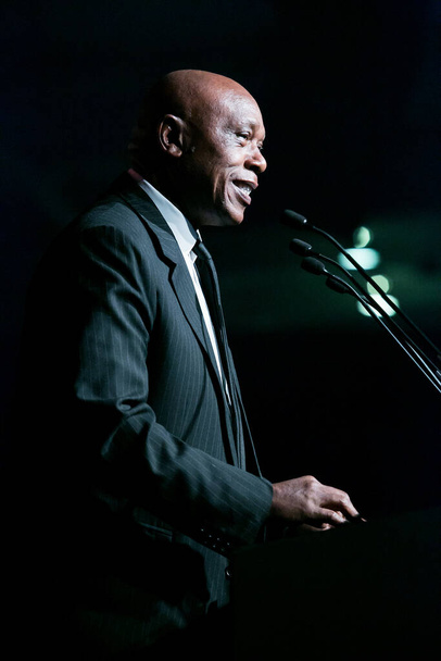 Johannesburg, South Africa - June 6, 2013: Mosima Gabriel Tokyo Sexwale, businessman, politician, anti-apartheid activist, and former political prisoner - Φωτογραφία, εικόνα