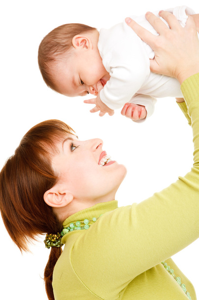 Sorrindo mãe e bebê
 - Foto, Imagem