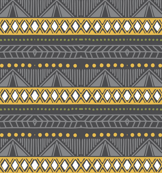 pattern etnik warna abu dan orange khaki part 1 - Διάνυσμα, εικόνα